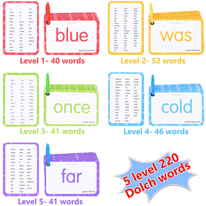 ผู้ผลิตปรับแต่ง CMYK <span class=keywords><strong>4</strong></span> สีพิมพ์แฟลชการ์ดภาษาอังกฤษที่กําหนดเองทําแฟลชการ์ดคําสายตา - Product Image 6