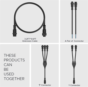 Projectprogramma Ip68 Metalen Moer Ws2812b Ws2811 Led Strip 3pin 4pin Y Vorm Elektrische Waterdichte Connector - Product Image 4