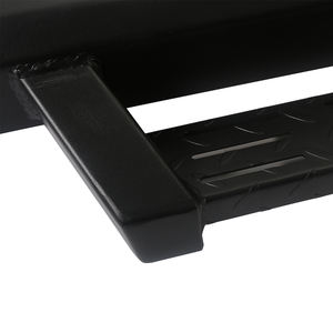 Juego de escalones laterales recubiertos de <span class=keywords><strong>polvo</strong></span> <span class=keywords><strong>para</strong></span> coche, tablero <span class=keywords><strong>para</strong></span> correr <span class=keywords><strong>para</strong></span> VW Amarok cromado 2010, color negro - Product Image 3