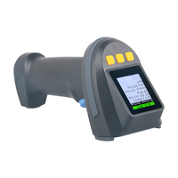 Lector de Códigos de Barras Inalámbrico Industrial Xkancode de 2.4GHz BT con Pantalla de 1.77 Pulgadas, Escáner de Códigos QR 2D