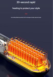 แปรงยืดผมไร้สายป้องกันความร้อน น้ำหนักเบา พกพาสะดวก แปรงยืดผมแบบใช้ไฟฟ้า ชาร์จผ่าน USB ได้ - Product Image 6