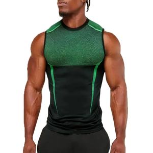 Débardeur de sport personnalisé pour homme, style tricoté en polyester, séchage rapide, haute élasticité, respirant, idéal pour le fitness - Product Image 5