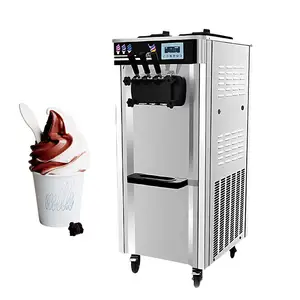 Commercial Stainless Steel Ice Cream Maker Machine Softy Structure for Snack for Ice Cream Production