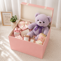 Maßgefertigte Wellpappe-Geschenkbox Große Verpackungsbox Geburtstag Valentinstag Puppen-Präsentationsbox