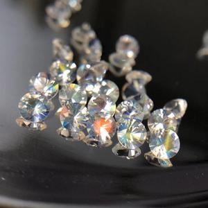 Andesine naturelle, labradorite, pierre précieuse taillée en diamant, taille brillant ronde, pierre de lune arc-en-ciel de Madagascar pour la fabrication de bijoux - Product Image 1