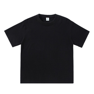 T-shirt décontracté surdimensionné en coton pour <span class=keywords><strong>homme</strong></span>, 100 % coton tricoté 300 g/m², col rond, manches courtes, impression sérigraphique, <span class=keywords><strong>surchemise</strong></span> vierge - Product Image 2