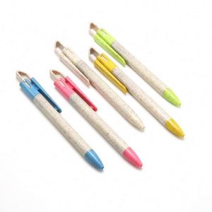 Bolígrafos Retráctiles Ecológicos Promocionales a Bajo Precio, Ancho de Escritura de 1.0 mm, Tinta Azul/Negra - Product Image 1