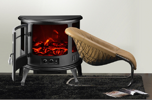Chimenea Eléctrica <span class=keywords><strong>Portátil</strong></span> Independiente de 23 Pulgadas con Llama de 3 Lados - Product Image 5