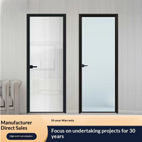 Porte de toilette en verre trempé étanche, modèle 40*12, épaisseur 5mm, avec cadre en alliage d'aluminium, pour salles de bain d'hôtel – Célèbre sur Internet