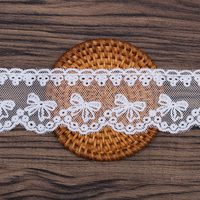 Bordure en dentelle guipure écologique très vendue pour accessoires vestimentaires, chaussures et sacs - Garniture en soie de lait blanche sexy