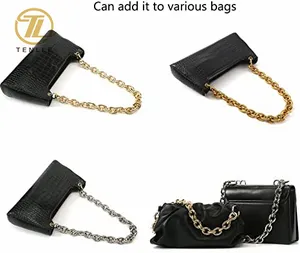 Fashion Heavy Aluminum O-shaped Metal Chain Handle Shoulder Strap Replacement Piece Lady's Handbag Single Shoulder Bag