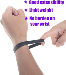 สายรัดข้อมือซิลิโคนพิมพ์ลายโลโก้สร้อยข้อมือยางแบบกำหนดเองสำหรับกิจกรรมออกแบบสไตล์ของคุณเอง - Product Image 6