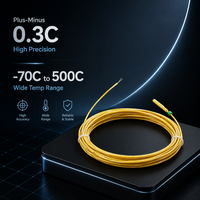 Cable de Sensor de Temperatura RTD PT100 de 3 Hilos de Alta Precisión para Vehículos Eléctricos de Nueva Energía, Termistor PTC de Acero Inoxidable 304