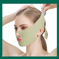 Masque Amincissant Réutilisable en V pour Femme, Sangle de Lifting du Menton et des Joues, Ceinture Façonnante pour le Visage, Anti Double Menton
