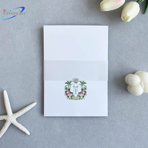 Eleganti Inviti di Nozze Personalizzati a Tre Pieghe con Buste e Biglietti Coordinati - Product Image 5
