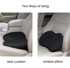 Ergonomic Memory Foam Seat <b>Cushion</b> for Truck Driver Office Chair Car Seat Extender Lumbar Support Pillow <b>Back</b> Pain Relief - Product Image 4