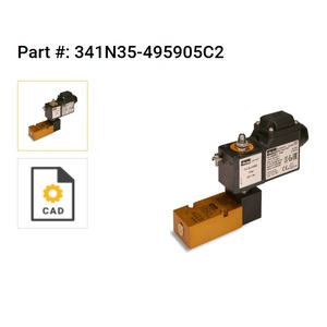 อุปกรณ์เสริมเครื่องจักร นิวแมติก 5/2 1/4 นิ้ว 24 VDC โซลินอยด์วาล์วแบบฝัง COIL/CONN EXD ชนิด Namur - Product Image 3