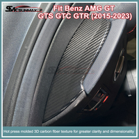 Pour Mercedes Benz AMG GT GTS GTC GTR, plaque de couverture latérale de boîte à gants en fibre de carbone sèche, 2015-2023, accessoire de décoration intérieure pour voiture
