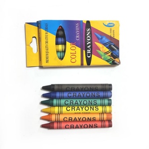 Hot Selling Multi Colors Saka Crayon Kids <b>Drawing</b> Wax Crayon Set Safety Kids Mini Crayon in Color Box - Product Image 1