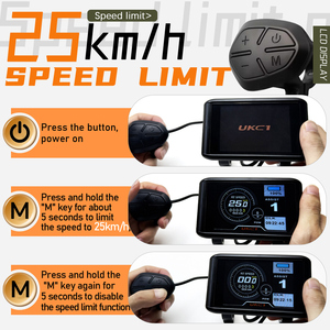 IMEIQI Elektrische Fiets <span class=keywords><strong>LCD</strong></span> UKC1 Kleurendisplay ABS 36V-72V Waterdichte Borstelloze Motor Digitale Besturing 36W Draaiknop Gashendel UART <span class=keywords><strong>2</strong></span> - Product Image 2