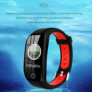 FCJ F21 braccialetto intelligente schermo OLED a colori cronografo contapassi Monitor pressione sanguigna frequenza cardiaca Flip IP67 Android Sleep Monitor