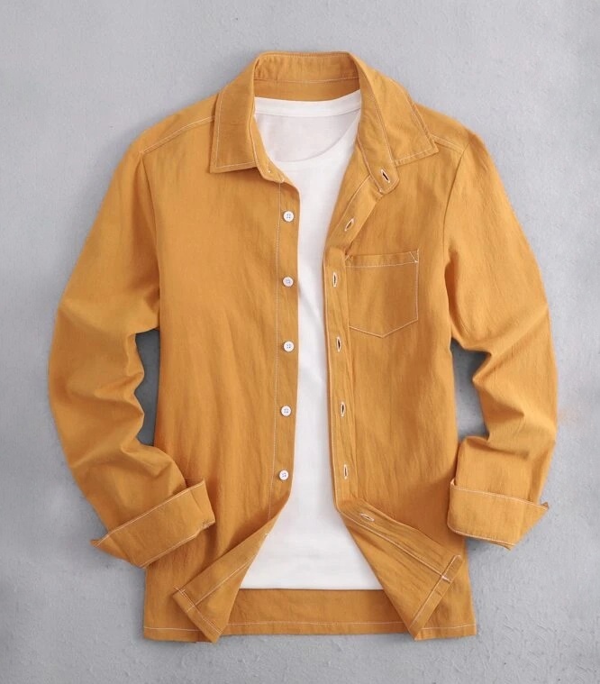 Fashion Men Denim Shirt Custom Western