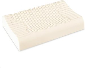 <span class=keywords><strong>Oreiller</strong></span> cervical en latex <span class=keywords><strong>naturel</strong></span>, design à double hauteur réversible, surface à nodules ronds, <span class=keywords><strong>oreiller</strong></span> ergonomique pour les dormeurs sur le côté et sur le dos - Product Image 1
