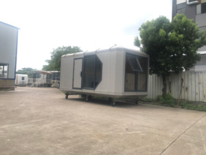 Ventana holográfica Prefab Pod-Oficina móvil de <span class=keywords><strong>realidad</strong></span> aumentada/Casa con paredes de pantalla táctil interactiva - Product Image 3