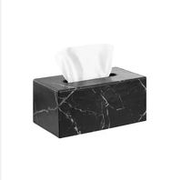 Luxe Marbre Texture En Cuir Serviette Boîte Organisateur pour Hôtels Restaurants Ménages pour Cuisine Salle De Bains Papier Tissu De Stockage
