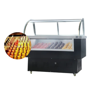 Nhà Máy Bán buôn Ice Cream Gelato Showcase sữa chua đông lạnh ý Ice Cream hiển thị tủ đông - Product Image 1