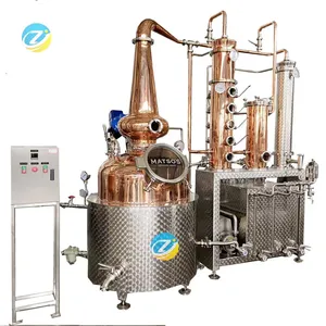ZJ 400L Gin Still Equipment Copper Distiller Still Type Distill For Sale