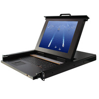 Commutateur KVM LCD 1U pour rack, 8 ports VGA, console économique tout-en-un, serveur de contrôle 19 pouces, 1280x1024, garantie 3 ans