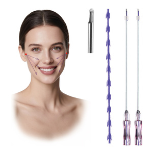 วัสดุเย็บติดผิวหนังชนิดกาวทางการแพทย์ CE Marked PDO Cutting Cog 3D L-Needle ETO Class II สำหรับคลินิกเสริมความงาม ยกกระชับใบหน้า ขนาด 18G-23G 120 มม. - Product Image 4