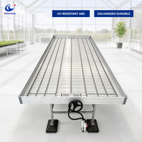 Banc mobile ChenChao Direct Ebb and Flow avec système de refoulement et d'irrigation 4x8 pieds pour hydroponie