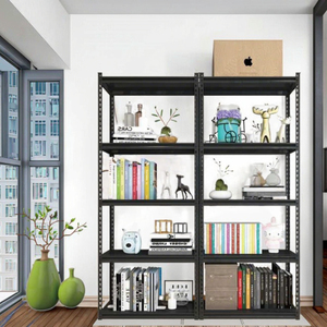 رفوف متعددة الطبقات بدون براغي، 5 طبقات، فولاذية، مقاومة للتآكل، سوداء، رف مستودع متعدد الطبقات - Product Image 5