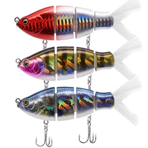TRUSCEND fishing lures hard segmented multi jointed swimbait sublimation fishing lures bait for saltwater