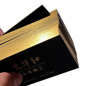 Tarjetas de Visita Personalizadas con Lámina Dorada y Estampado en Caliente, Papel Recubierto, Diseño Gratuito para Visitas Empresariales - Product Image 3