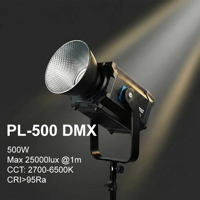 500W LED Photographic Studio Light Remote APP Control DMX512 2700-6500K CRI95+ LED COB Light for Photo Video Shooting