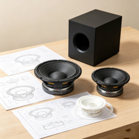 Haut-parleur de graves profondes de 12 pouces 800W avec panier en aluminium moulé sous pression 8 ohms pour salle de concert et système de monitoring audio professionnel