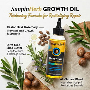 Aceite de Romero para el Crecimiento del Cabello Afro, Tratamiento para el Cuero Cabelludo, Hidratante, Reparador, Anti-Rotura, Marca Privada, Suministro al por Mayor - Product Image 4