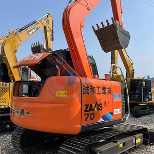 Mini pelleteuse d'occasion 7 tonnes Hitachi ZX70 Pelleteuse sur chenilles d'occasion Prix bas Pelleteuse d'occasion haute qualité Hitachi zx70 - Product Image 1