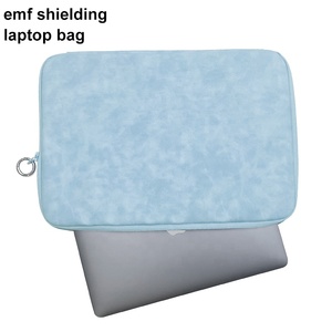 Sợi Bạc PU chống bức xạ Túi máy tính xách tay với EMF che chắn vải lót cho bé trai và bé gái - Product Image 1