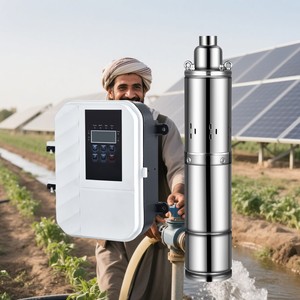 Bomba de agua de alta velocidad de 3 pulgadas Bomba de agua solar para pozo profundo - Product Image 1