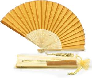 Yüksek kalite özel baskılı Logo bambu düğün katlanır el <span class=keywords><strong>Fan</strong></span> kaliteli düz ipek katlanır el <span class=keywords><strong>Fan</strong></span> düğün için promosyon - Product Image 3