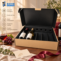 Emballage en carton ondulé rigide, résistant aux chocs, recyclable, avec séparateur en carton, impression personnalisée du logo pour les grossistes en vin et en bière