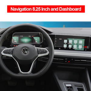 Pour Volkswagen VW <span class=keywords><strong>Golf</strong></span> 8 MK8 <span class=keywords><strong>2022</strong></span> voiture Navigation GPS haute clair verre trempé protecteur d'écran Film voiture stéréo lecteur DVD feuille - Product Image 2
