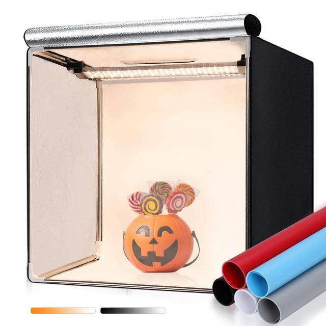 80cm Foldable Portable White Light Photography Equipment Lighting Studio Shooting Tent Box Kit with Colors Backdrops