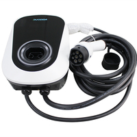 Chargeur monophasé 230V, 32a, vente en gros, Station de charge EV, 7kw, prise CEE bleue, Type 2, 5M