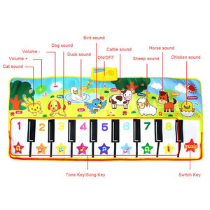 Tapis de Piano de Grande Taille Tapis de Clavier de Piano Musical pour Enfants avec 8 Instruments Sons <span class=keywords><strong>Musique</strong></span> Danse Tapis de Jeu Tactile - Product Image 2