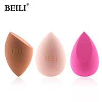 Éponge de maquillage en polyuréthane hydrophile lavable et écologique, outil de beauté, ensemble de houppettes rose et noir pour fond de teint